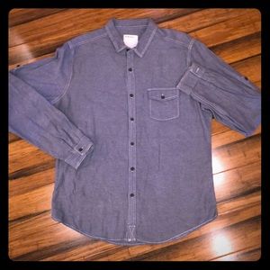 Life/after/denim button down long sleeve handmade